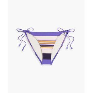 NWT‎ Zimmermann Swim Separates Mini Tri Pant String Bikini Bottoms Indigo Stripe
